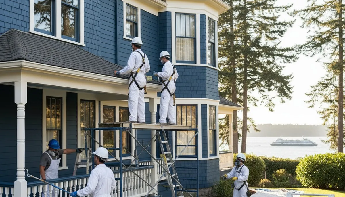 Seattle, WA painting contractor providing professional interior and exterior house painting services