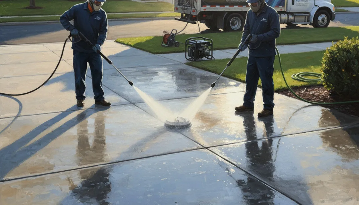 Seattle concrete pressure cleaning for driveways and walkways in Seattle, WA
