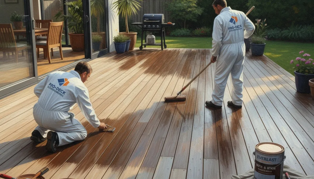 Seattle deck painting service in Seattle, WA applying weather-resistant exterior finish