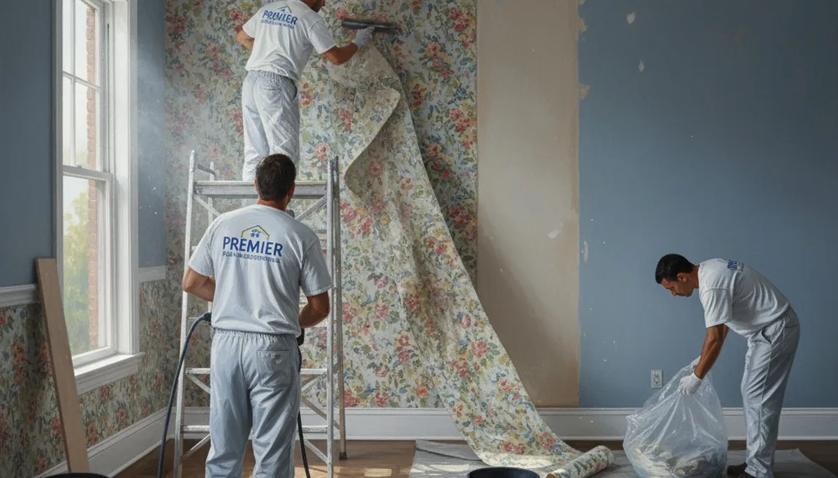 Seattle, WA wallpaper removal service by Seattle Paint Pros for careful wall prep and clean results